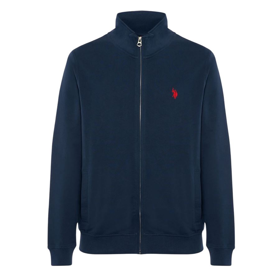 Greg felpa a collo alto in cotone con chiusura zip da uomo U.S. Polo Assn | US41187002179